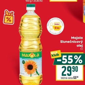 Slunečnicový olej Majola