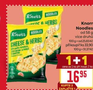 Snacky noodles Knorr