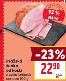 Šunka pražská od kosti nejvyšší jakosti