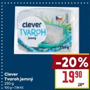 Tvaroh jemný Clever