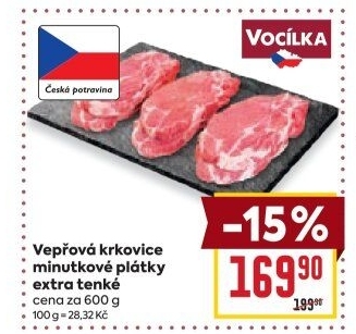 Vepřová krkovice bez kosti Vocílka