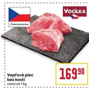 Vepřová plec bez kosti Vocílka