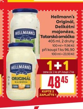 Hellmann's Originál, Delikátní majonéza, Tatarská omáčka