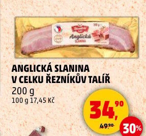 Anglická slanina Řezníkův talíř