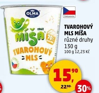 Dezert Tvarohový mls Míša Olma