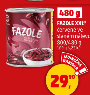 Fazole červené Bonjam - konzerva