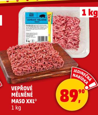 Maso mleté vepřové