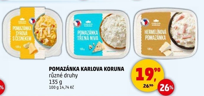 Pomazánky Karlova Koruna