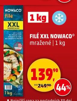 Rybí filé mražené Nowaco