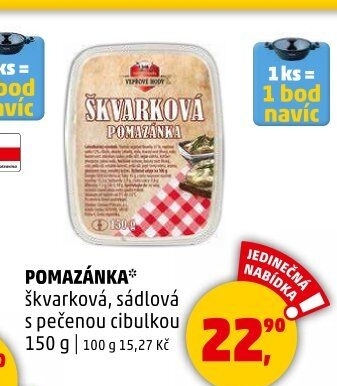 Škvarková pomazánka Vepřové hody Zeman - maso uzeniny