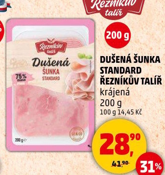 Šunka dušená standard Řezníkův talíř