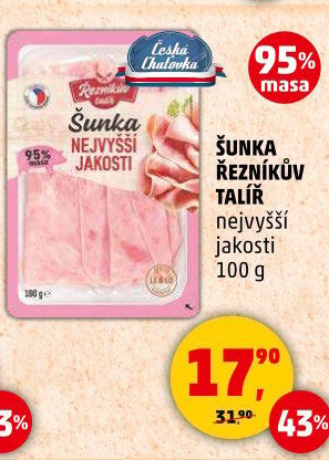 Šunka nejvyšší jakosti Řezníkův talíř