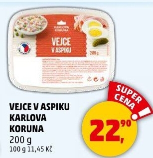 Vejce v aspiku Karlova Koruna