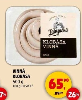 Vinná klobása Dobrá česká Zabijačka