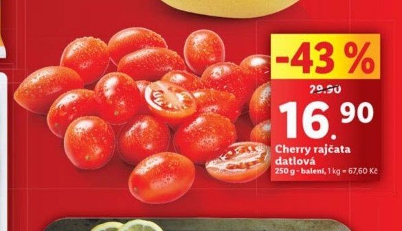 Cherry rajčata datlová
