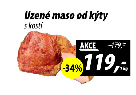 Uzené maso od kýty s kostí