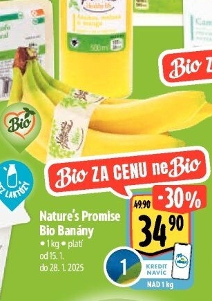 Banány bio Nature'