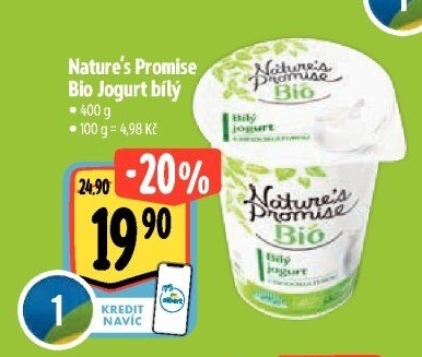 Bílý jogurt Bio Nature'