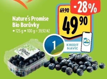 Borůvky bio Nature'