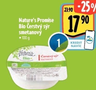 Čerstvý sýr Bio Nature'
