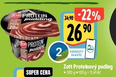 Dezert pudink protein Zott