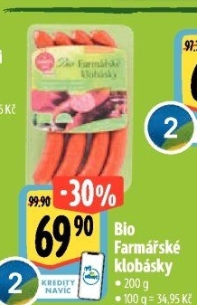 Farmářské klobásky bio Ponnath
