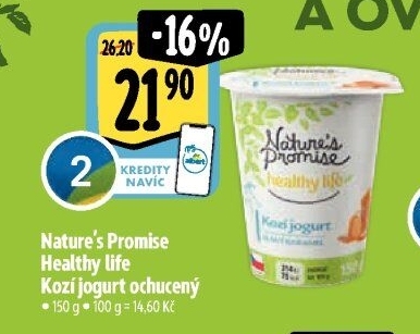 Jogurt kozí ochuzený Healthy life Nature'