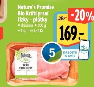 Krůtí prsní řízky bio Nature'