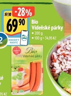 Párky vídeňské bio Ponnath