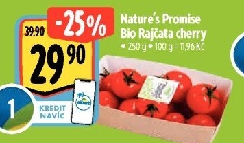 Rajčata cherry bio Nature'