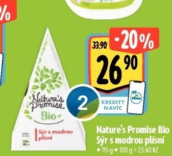 Sýr s modrou plísní bio Nature'