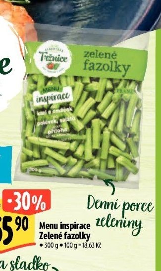 Menu inspirace Zelené fazolky