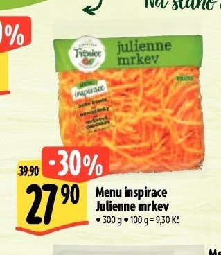 Menu inspirace Julienne mrkev