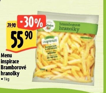 Menu inspirace Bramborové hranolky