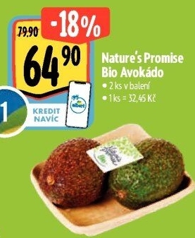 Avokádo bio Nature'