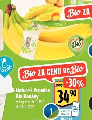 Banány bio Nature'