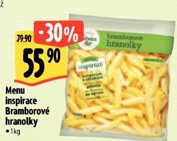 Bramborové hranolky Menu inspirace Albert