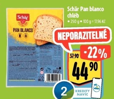 Chléb bez lepku Pan Blanco Schär