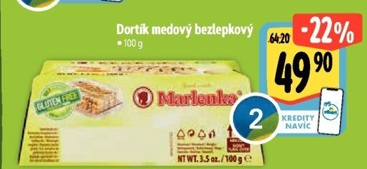 Dortík bez lepku Marlenka