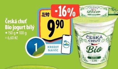 Jogurt bílý Bio Česká chuť
