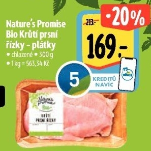 Krůtí prsní řízky bio Nature'