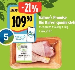 Kuřecí stehna bio Nature'