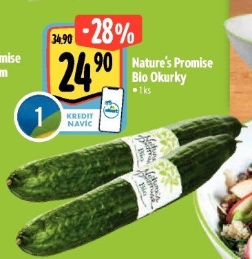 Okurka salátová - hadovka bio Nature'