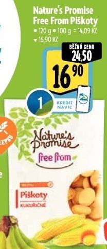 Piškoty bez lepku Free From Nature'