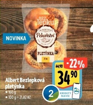 Pletýnka bez lepku Albert