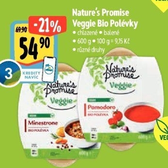 Polévky veggie bio Nature'
