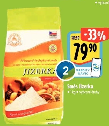 Směs bez lepku Jizerka Jizerské pekárny