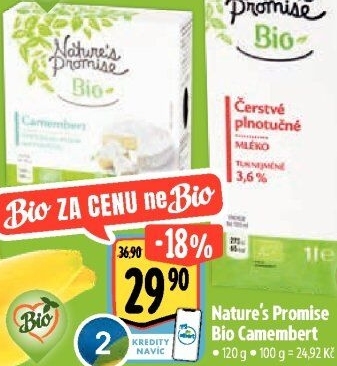 Sýr Camembert bio Nature'