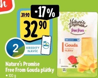 Sýr Gouda bez laktózy Free From Nature'