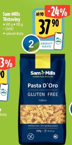 Těstoviny bez lepku Sam Mills